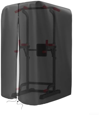 Copertura per rack da palestra Oxford 420D con cerniera, protezione antipolvere per tutte le stagioni per squat rack e power cage | coulisse regolabile adatta per attrezzature fitness indoor outdoor