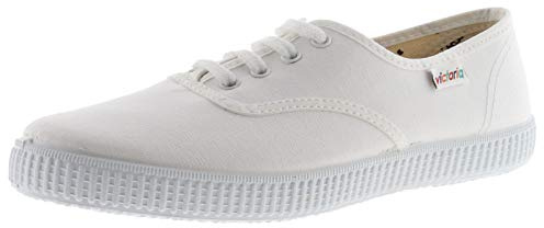victoria Zapatillas Unisex 1915 Lona & Cordones Blancos 106613 para Adulto Blanco 43