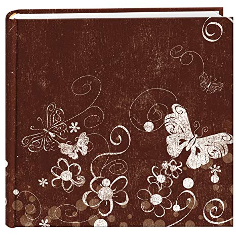 Pioneer Photo Albums 200 Pocket Printed Aged Butterfly Swirl Design Photo Album for 4 by 6-Inch Prints