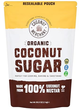 COCONUT MERCHANT Organic Coconut Sugar 1kg 1kg (PACK OF 1)