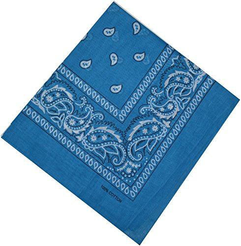 Bandana Halstuch Biker 1er 3er 6er 12er Pack Nikki Tuch Schal Paisley Kopftuch 100% Baumwolle 25 Farben