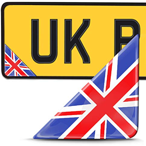Biomar Labs United Kingdom Corner Flag Sticker for Car Moto 3D 2 Pack F 142