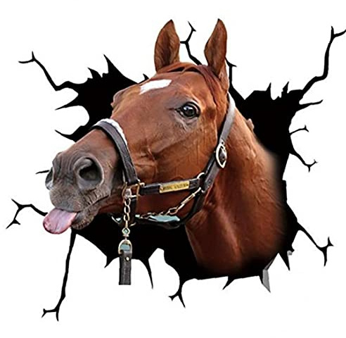 Ruluti Stereo Tier Pferd Auto Aufkleber Anime Funny Persönlichkeit Aufkleber Für Auto Styling Zubehör Home Decoration
