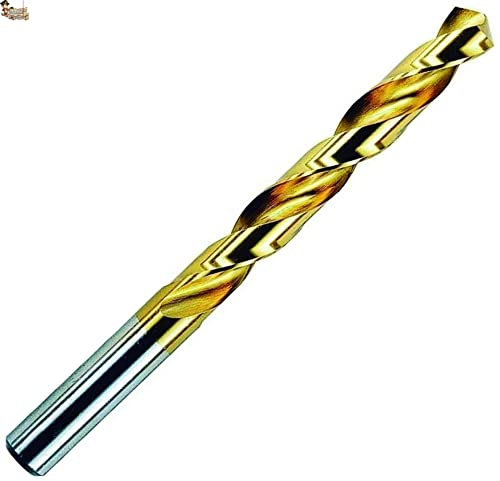 BricoLoco.com Broca metal acero rápido con titanio. Caja 5 brocas de 12 mm. HSS M2 DIN 338. Metal, aceros e inoxidables. Ángulo de corte 130º. Mango cilíndrico. Profesional. (12 mm. Diámetro)