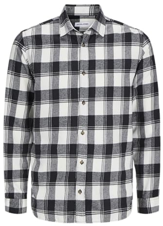 JACK&JONES PLUS herr Jjjoshua fall Buffalo skjorta Ls Pls fritidsskjorta, Molndansare, 3XL