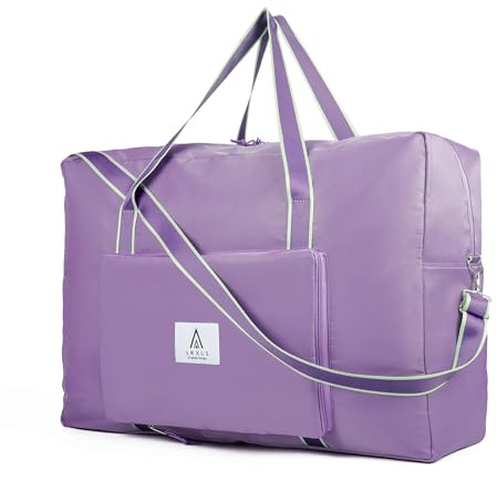 Arxus Pieghevole Borsa da Viaggio Grande, 60L Fine Settimana Overnight Tote con Tracolla Rimovibile Borsone per Uomo e Donna Sport Palestra Mare Aereo Campeggio
