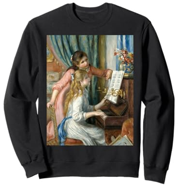 Peinture impressionniste Renoir Girls at Piano Sweatshirt