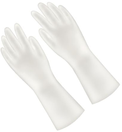 Xnferty Wiederverwendbare Haushaltshandschuhe, Gummi-Geschirrspülhandschuhe, Multifunktionale Dicke, Lange Ärmel, Latex-Küchenwaschhandschuhe, Wasserdichte(M: 36 X 36 X 36cm / 14.2 X 14.2 X 14.2in)