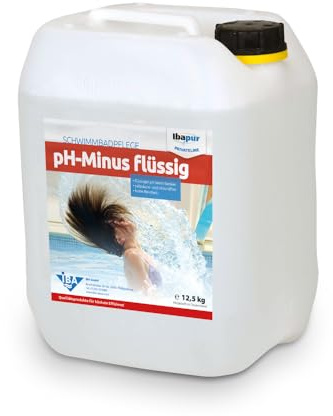 IBA 12,5 kg pH-Minus flüssig pH-Senker pH-Regulierung Pool salzsäurefrei DIN19643
