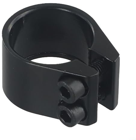 Double collier de serrage pour tige de selle, 31 8 mm, installation facile et performance fiable, noir (noir)