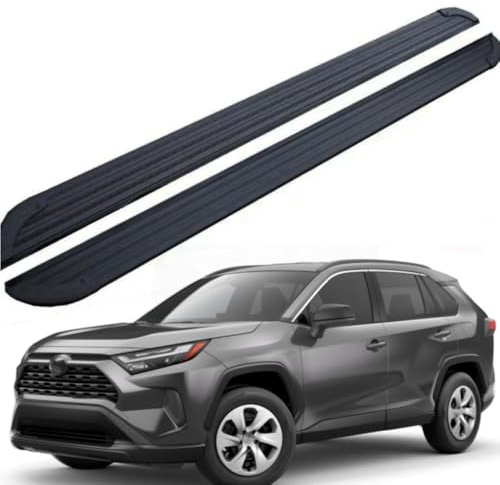 Longyeauto Estribos laterales para Toyota RAV4 2019-2024 barras laterales