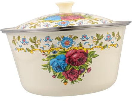 Cabilock Vintage Emaille Schüssel Retro Stil Schmalz Schüssel Küche Suppe Becken Lagerung Elegante Küchengeschirr