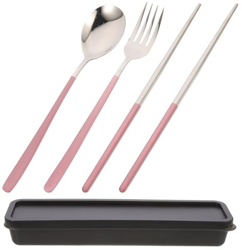 Cabilock Lunchbox- -löffel-utensilien-set Tragbares Reise-besteck Mit Sicherem Material