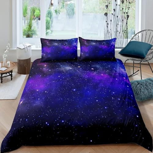 Kinder-Bettwäsche-Set Mit 135X200 cm Landschaft Im Weltraum 3D Bettwäsche-Set Mit Kissenbezug Für Jungen, Teenager, Weiche Kinder-Bettwäsche, Für Einzel-Doppelbett - Bequem Und Weich -61581247672804