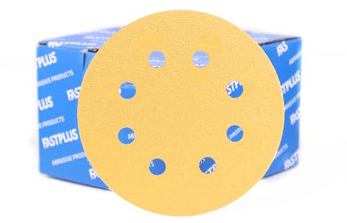 125mm Sanding Discs 40 Grit Hook & Loop 5 inch Sanding Discs 70 PCS Professional Orbital Sander Pads for Wood Metal Steel Sanding/Polishing