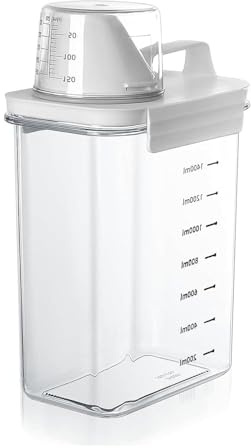 waschpulver aufbewahrungsbox, waschmittelbox,1800ML , Waschpulver Dose, Waschpulver BehäLter, für Wäscheparfüm,Waschpulver