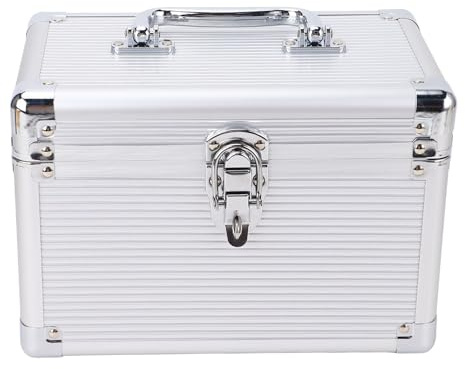 Fockety Caja de almacenamiento de CD, estuche de almacenamiento de CD y DVD. Organice hasta 6 CD o DVD. Organizador de almacenamiento de medios portátil para el hogar y el automóvil