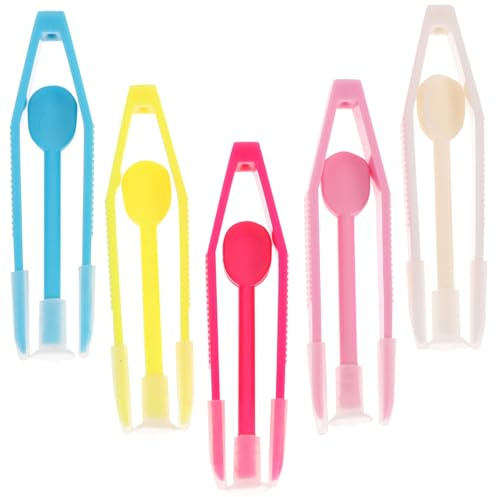 WEKAMOS 5 Set Pinzette e Ventose per Lenti Contatto Colorate Strumenti Ecologici per Viaggio Rimozione e Inserimento Facile e Portatile