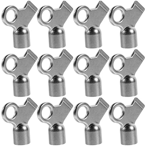 HONITANO 12pcs Radiator Bleed Keys Metal Square Vent Valve Wrenches Radiator Air Bleeder Set for Home Heating System Maintenance and Heater Ventilation