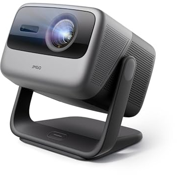 JMGO N1S Ultimate Triple Laser 4K Projector, 3300 ISO Lumens, Google TV | Real-Time Auto Screen Fit, HDR10, 300, Blu-ray 3D, Home Theater Projector with 20W Dolby Digital+