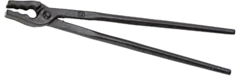 PICARD Wolfsmaul Schmiedezange 400 mm | Handwerkzeug | Schmiede Zubehör | Gezahnte Form | C35 Stahl | Für Schmiede & Hufschmiede | Für Werkstücke von 3–12 mm | Gewicht 960 g | REACH- & RoHS-konform