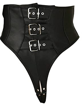 Ledapol Mieder Slip ouvert - Zuecos de piel con hebillas para mujer XL.