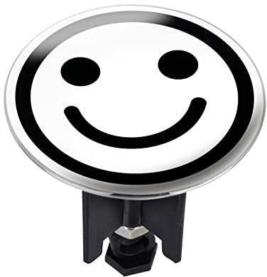WENKO Waschbeckenstöpsel Pluggy® XL Lacher weiß