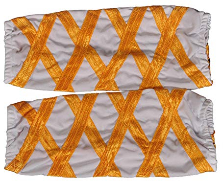 G-LIKE Kung Fu Beinwickel - Traditionelle Chinesische Kampfkunst Shaolin Wushu Tai Chi Beinbinden Wickelgamasche Beinschützer Training Hose Leggings Strumpfwaren für Männer Frauen (M, Orange)