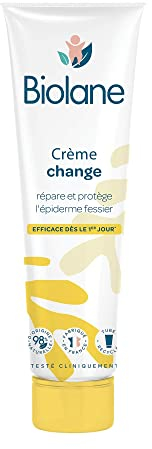 BIOLANE - Crème change dermo pédiatrie - Siège Bébé - Nouveau Packaging - Protège et répare les irritations - Soin pour la peau - 98% Ingrèdients Naturels - Tube 100ml - Fabriqué en France