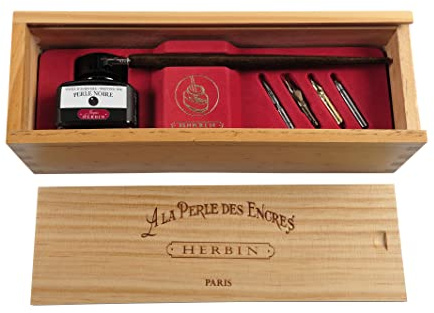 Herbin Boite cadeau encre noire perle