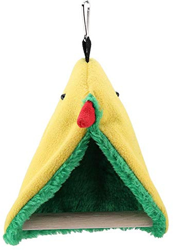 Tnfeeon Amaca in Peluche per Uccelli da Compagnia, Giocattolo per Animali da Appendere in Grotta appesa a Letto a Forma di Triangolo di Pappagallo Triangolare per Uccelli da Compagnia