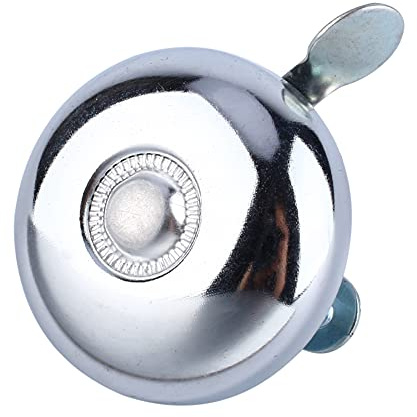 Campanello per bici, Retro Lega di alluminio Anello in metallo Bicicletta Ciclismo Manubrio Corno sonoro Campanello Allarme acustico Silve Resistente per la caccia in bicicletta Campeggio Viaggi di ad