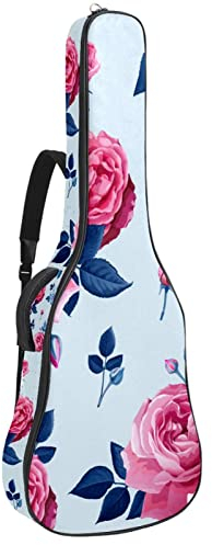 Gitarrentasche Pinke Blume Gig Bag Für Akustische Klassische Elektrische 40 41 Zoll Gitarre Tasche Wasserdichte Guitar Bag