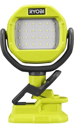 RYOBI 18 V ONE+ Akku-LED-Leuchte RLCL18-0 (Max. Lumen 1000, Leuchtkopf um 360 Grad rotierbar, ohne Akku und Ladegerät)