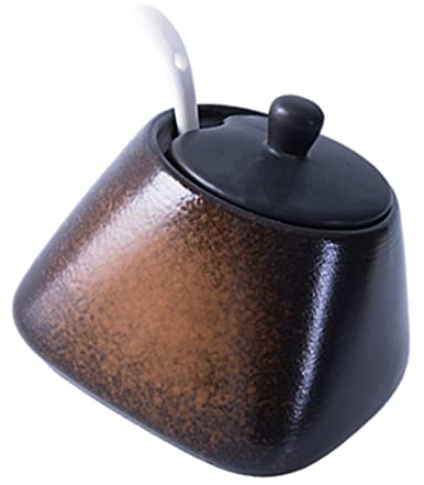 UPKOCH Bol à Céramique Avec Couvercle Pot à Épices Pratique Pour Cuisine Récipient à Condiments Organisateur De Pour Maison Et