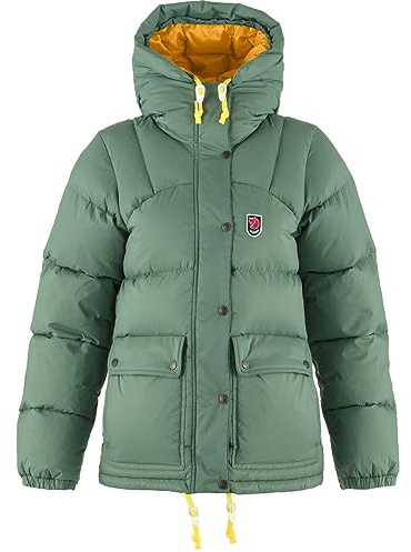 FJALLRAVEN 8995-614-161 Expedition Down Lite Jacka W jacka dam Patina Green Mustard Gul Storlek M