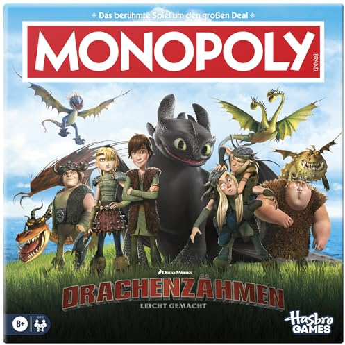 DreamWorks Drachenzähmen leicht gemacht Monopoly Brettspiel - Deutsche Fassung