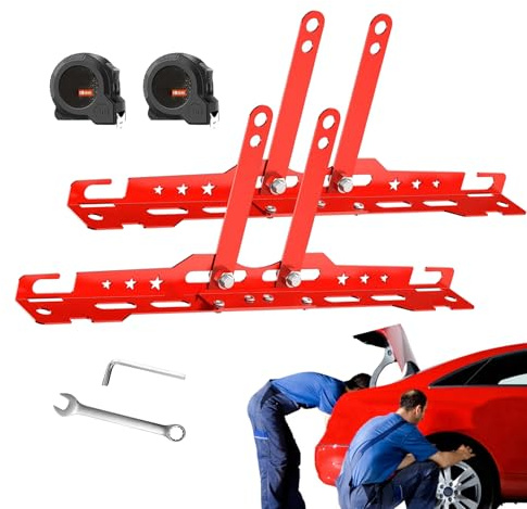 Outils d'alignement de roues pour automobile - Plaques de Parallélisme Renforcées,Équipement d'Équilibrage pour Vélo Moto Bateau Atelier Garage Maison