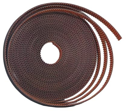 Newwish GT2 Zahnriemen 5m x 6mm, 3D Drucke GT2 Riemen 6mm Breite, Teilung 2mm, Offener 3D Printer GT2 Timing Belt, Glasfaserverstärkt, Rutschfest Verschleißfest, Nylon Zahnoberfläche. (5 Meter)