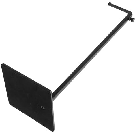 BETOOKY Soporte de Metal Negro Mate para Bolsos Ajustable en Altura, Expositor en Forma de 7 para Tienda y Hogar, Perchero para Exhibición y Organización de Bolsos y Monederos