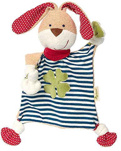 SIGIKID 40504 Schnuffeltuch Hase Green Mädchen und Jungen Babyspielzeug empfohlen ab Geburt blau
