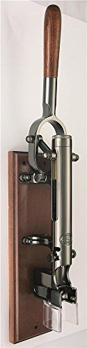 BOJ TRADITIONAL Wandkorkenzieher mit Unterstützung, stark und haltbar (Schwarz Nickel)