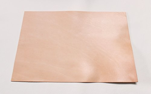 Förster-Fellnest Lederstück, Blankleder, Dickleder, Punzierleder - kräftige, pflanzlich/vegetabil gegerbte Rindleder mit 3,2-3,5 mm Stärke | echt Leder