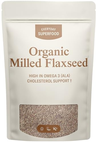 Everyday Superfood Organic Milled Flaxseed 190g | Cold Ground linseed | Lab-tested for Retail Grade food safety compliance | Suitable for baking