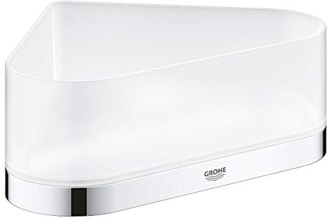 GROHE Selection - Eck-Duschablage mit Halterung (verdeckte Befestigung, langlebige Oberfläche), chrom, 41038000