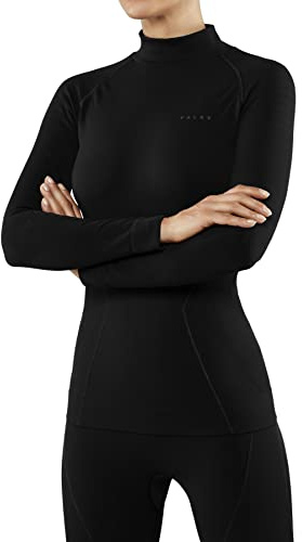 FALKE Damen Maximum Warm High Neck Funktionsshirt Langarm schnelltrocknendes atmungsaktives nachhaltiges Funktionsmaterial kalte bis sehr kalte Temperaturen Funktionsunterwäsche 1 Stück