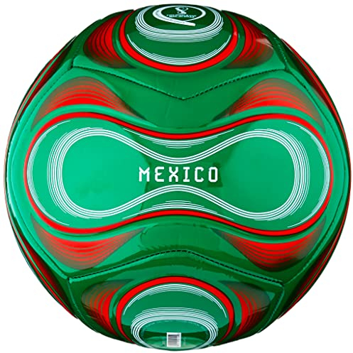 Adidas Ballon de Football Unisexe pour Adultes, Officiel de la Coupe du Monde, Vert Vif/écarlate/Blanc 5