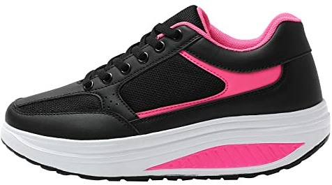 JOMIX Zapatillas Deportivas Hombre Basculantes Zapatos Mecedores Cómodos Adelgazar Caminata Jogging Fitness SD1618-SD0844