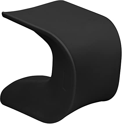 ECR4Kids Wave Seat, 18in - 19.6in Seat Height, Perch Stool, Black