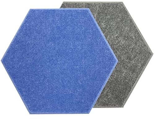 10Stück sechseckige Akustikpaneele, schalldichte Schaumstoffplatten, Schalldichtes Interieur, Schallabsorbierende Paneele, 30x26x0.9cm,für Wand, akustische Behandlung für Studio, Zuhause und Büro (Co